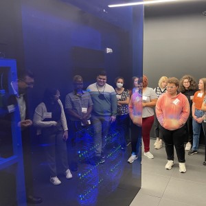 OQI Fellows gather at IBM and are given a tour of the quantum facility