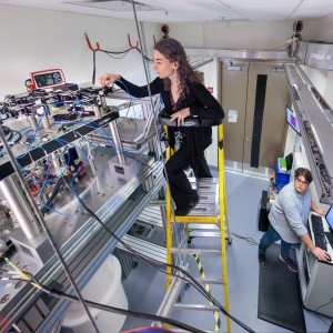 Researchers in laboratory