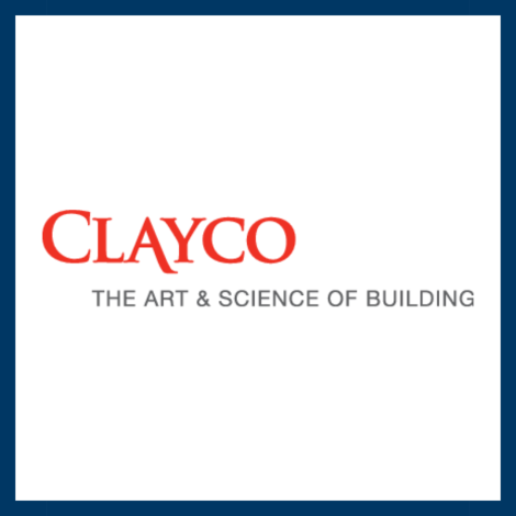 Clayco logo with tagline 'The Art & Science Of Building.'