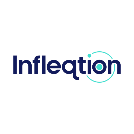 "Infleqtion logo with stylized lettering and teal accents."