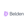 Belden logo with a purple geometric symbol and dark blue text.